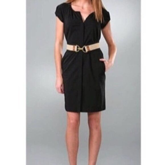 Diane Von Furstenberg V Neck Cap Sleeve Luisa Dress - Picture 1 of 7